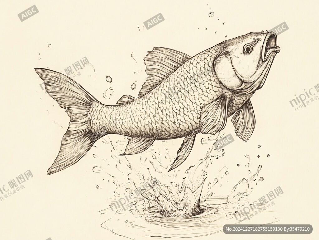 金龙鱼插画