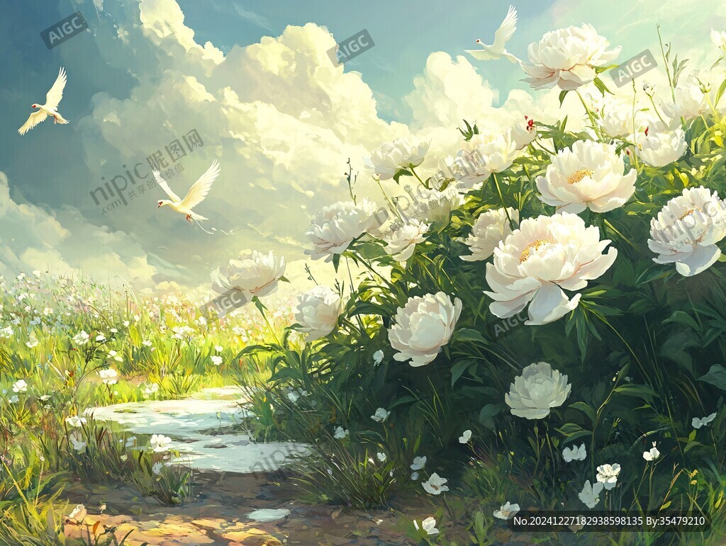 唯美场景插图