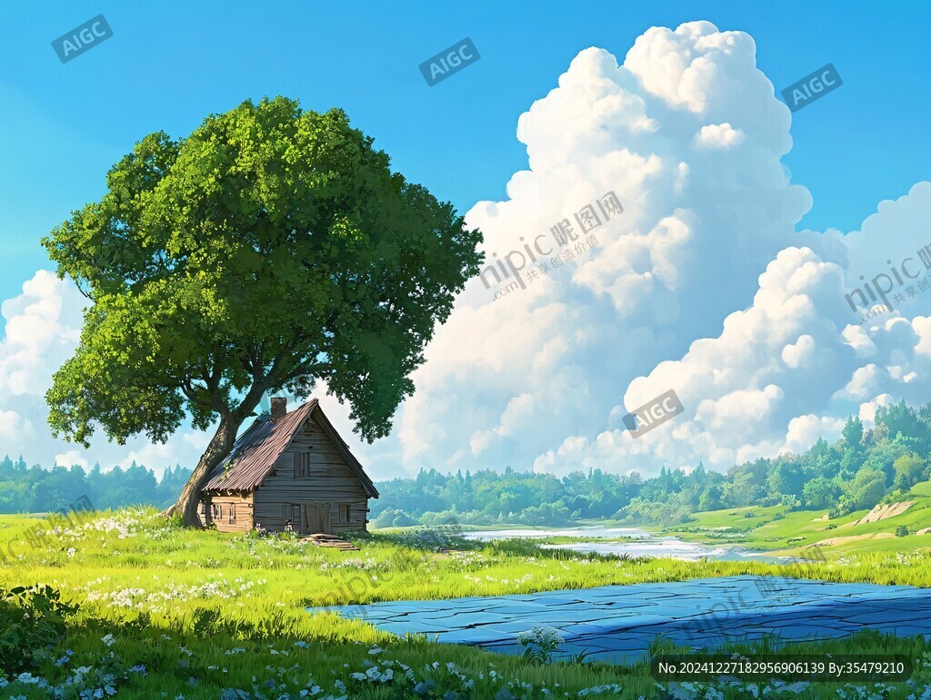 唯美农村场景