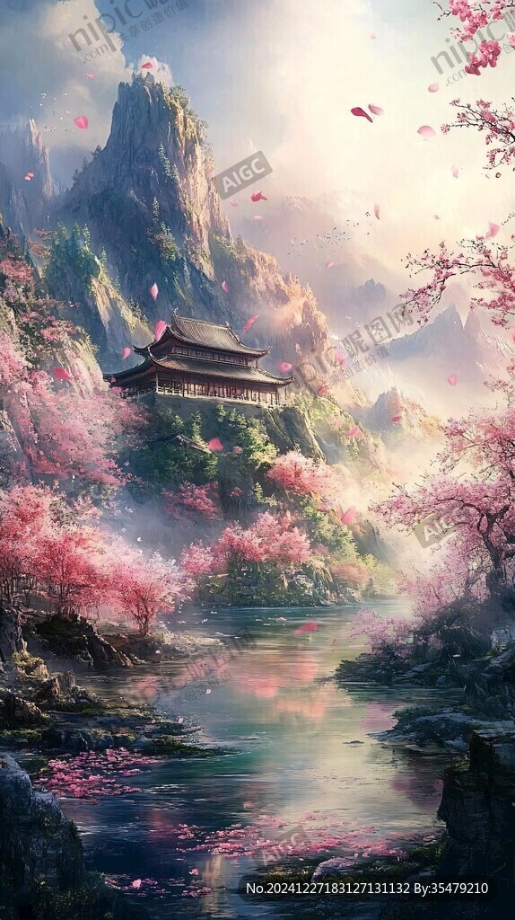古风场景春暖花开