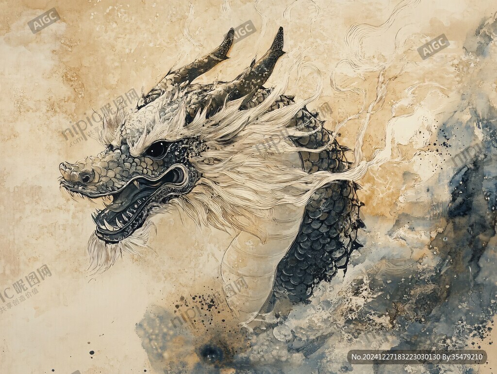 古风龙插画
