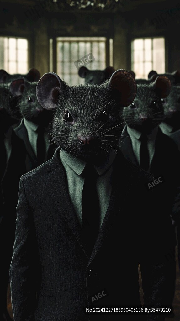 西装革履的鼠