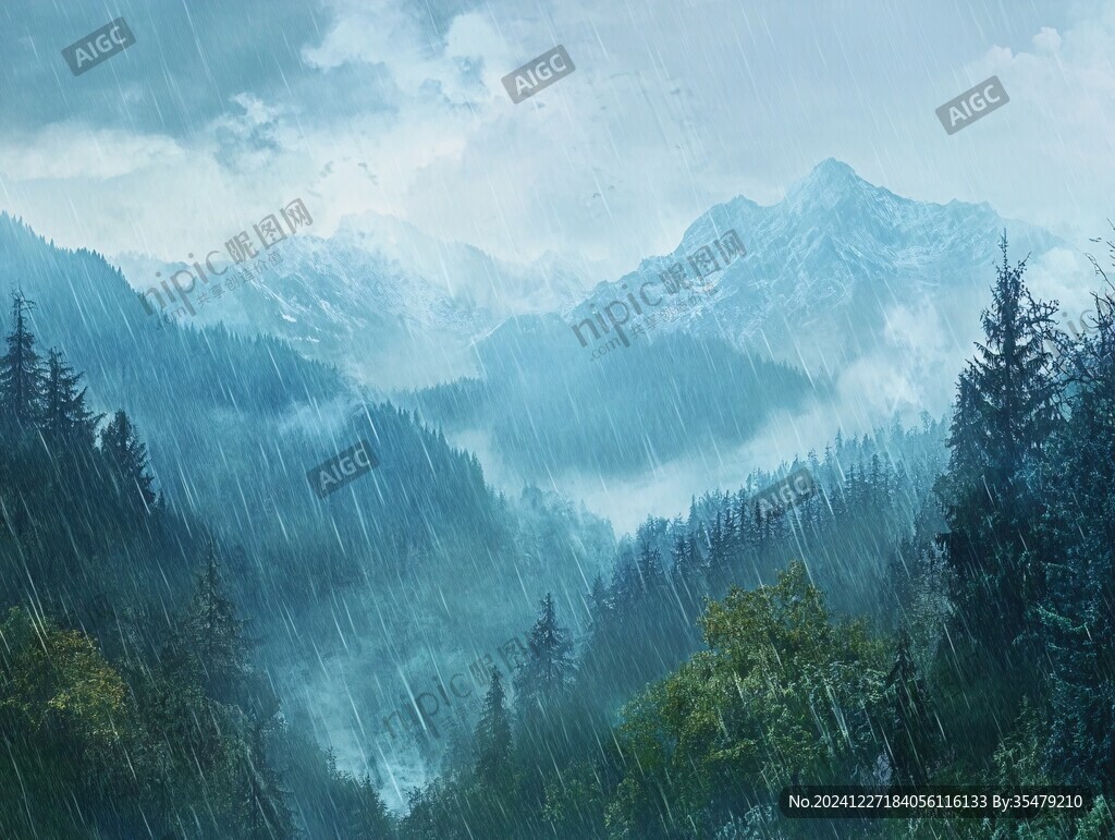山中秋雨