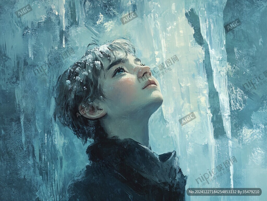 手绘追光的少年
