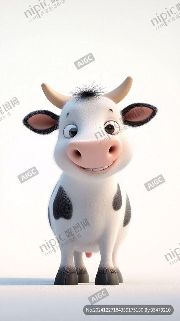 3d卡通牛