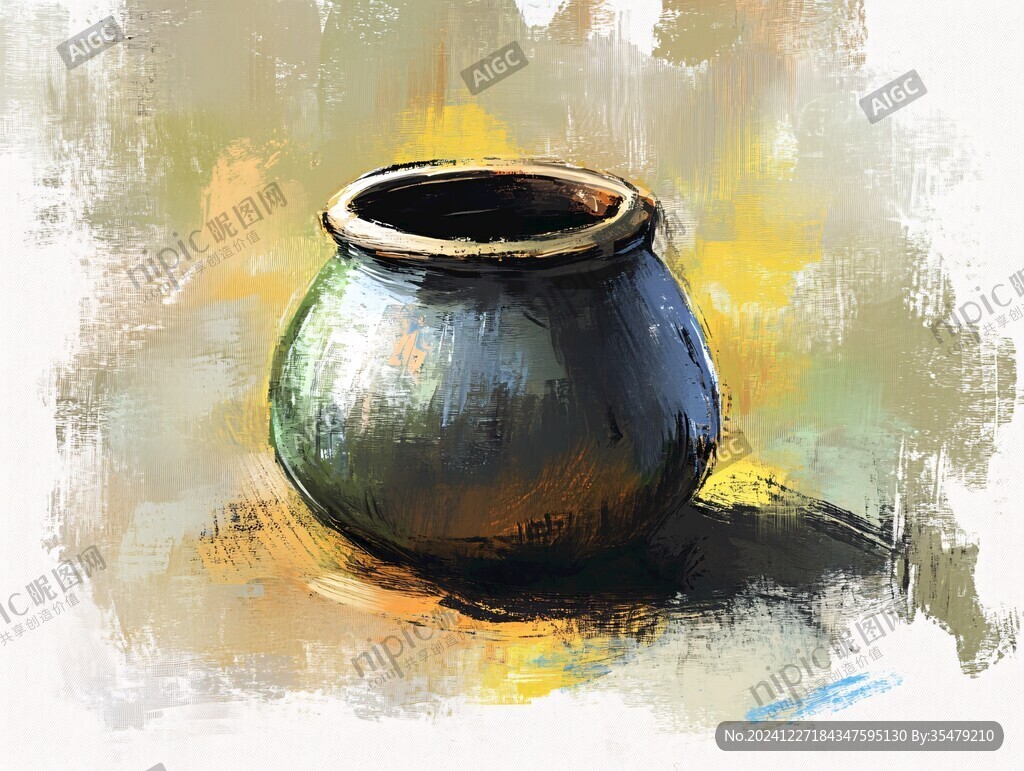 醋缸插画