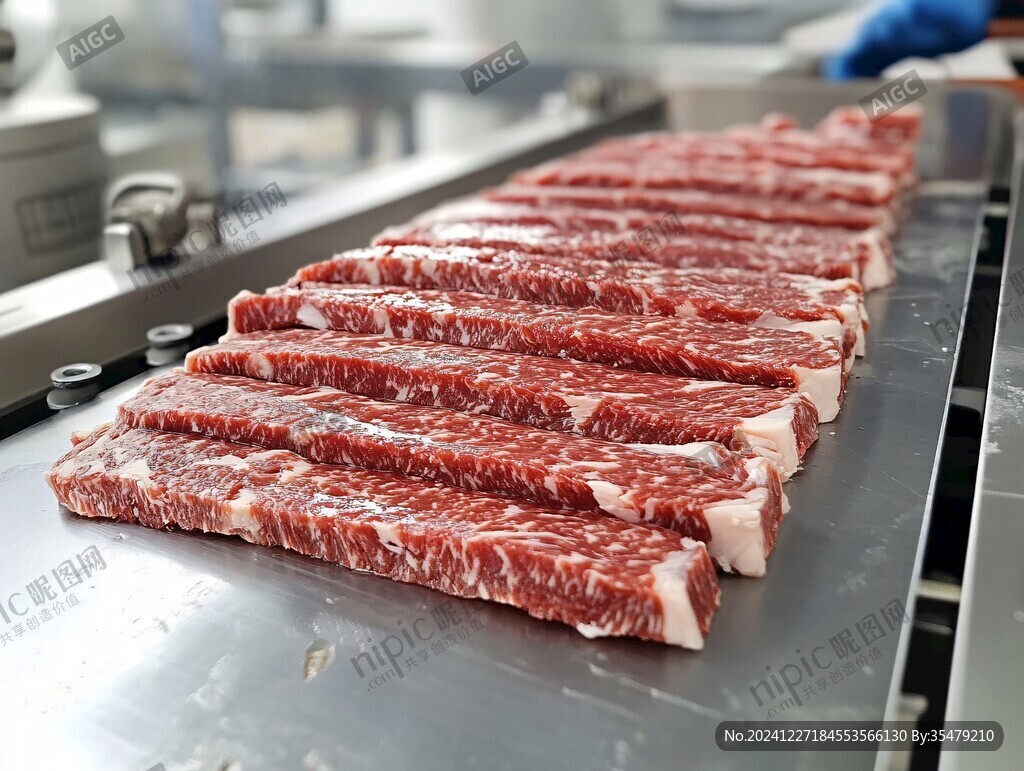 现切牛肉
