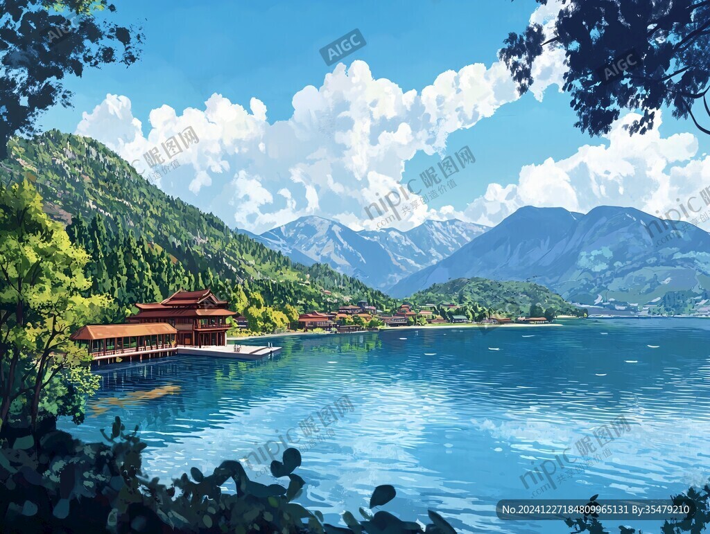 风景厚涂