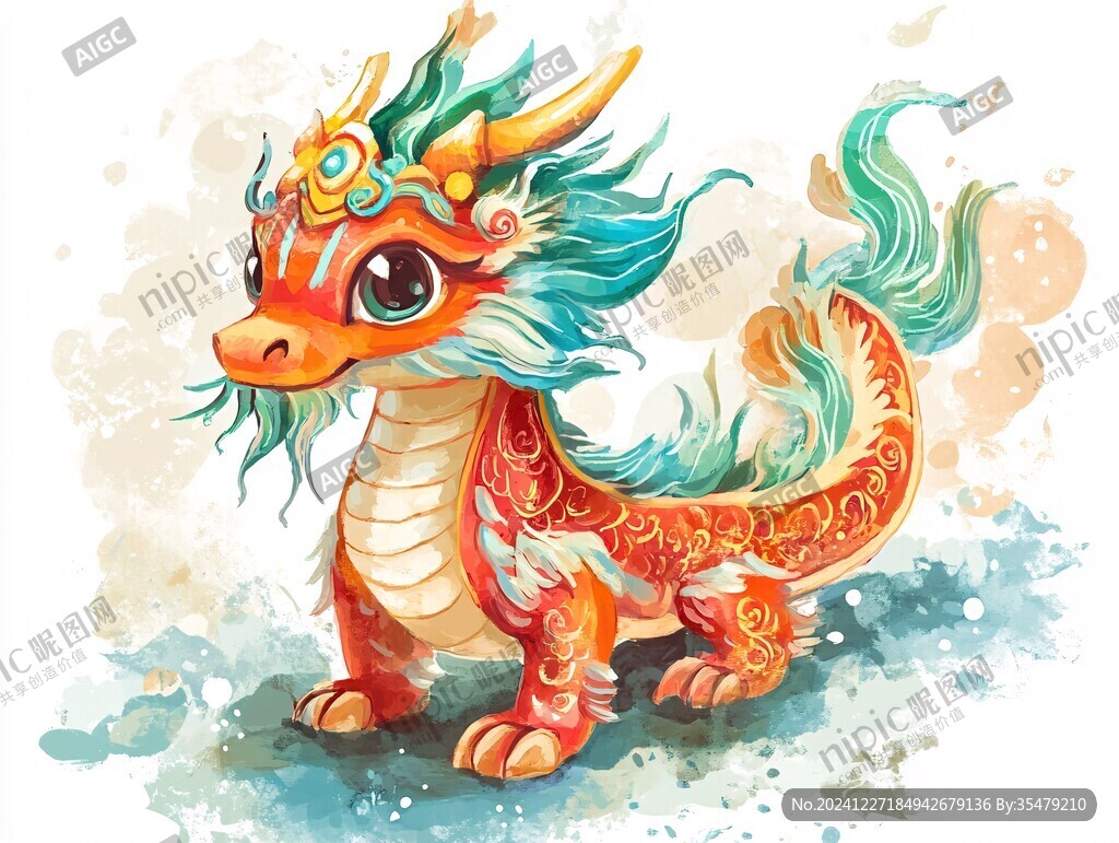 龙年系列插画形象