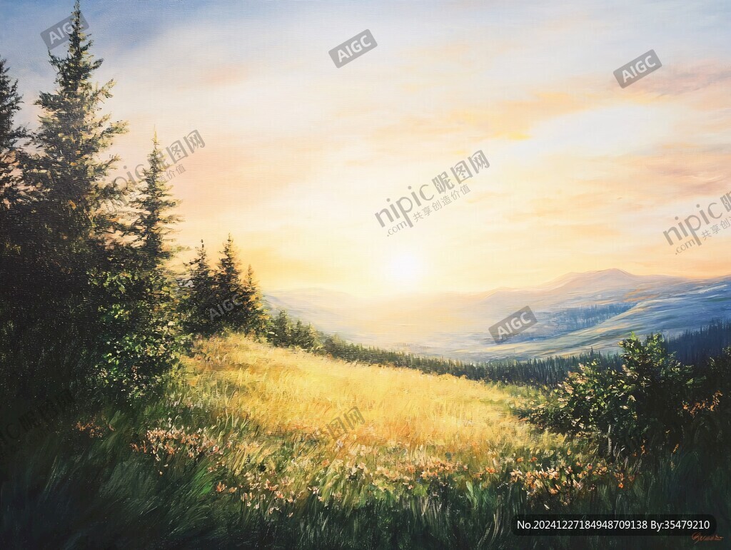 风景厚涂