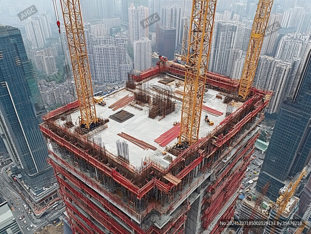 建设中的平安金融中心