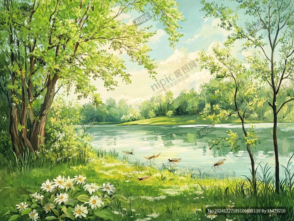 宽屏风景画