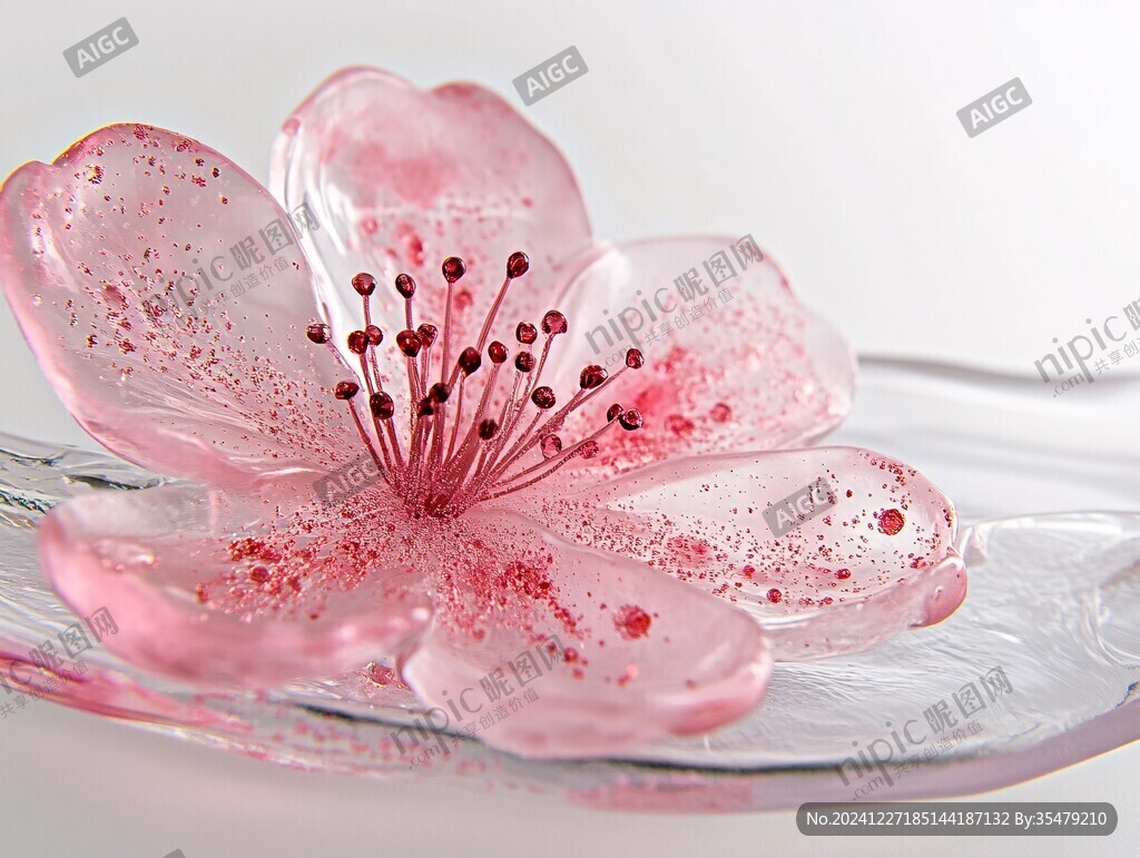 花瓣水珠