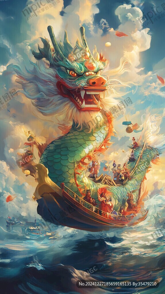 插画龙年插画