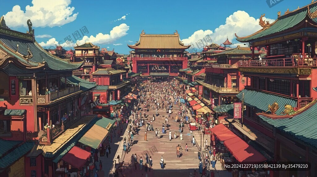 横店插画