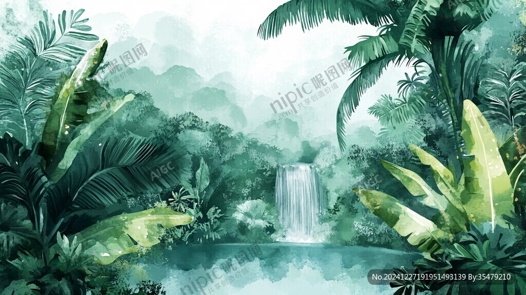 热带雨林插画
