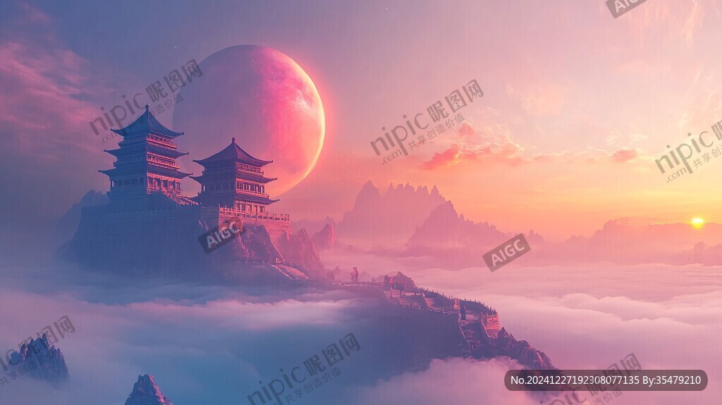 古风仙境天上宫阙