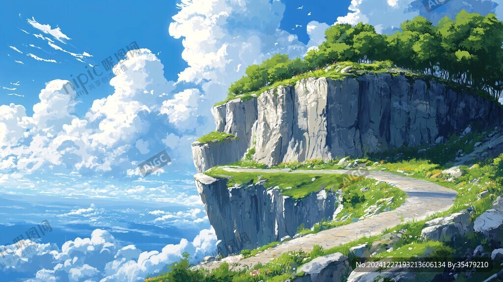 动漫场景插画