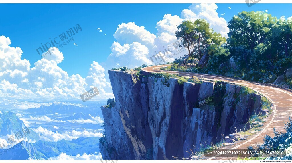 风景厚涂