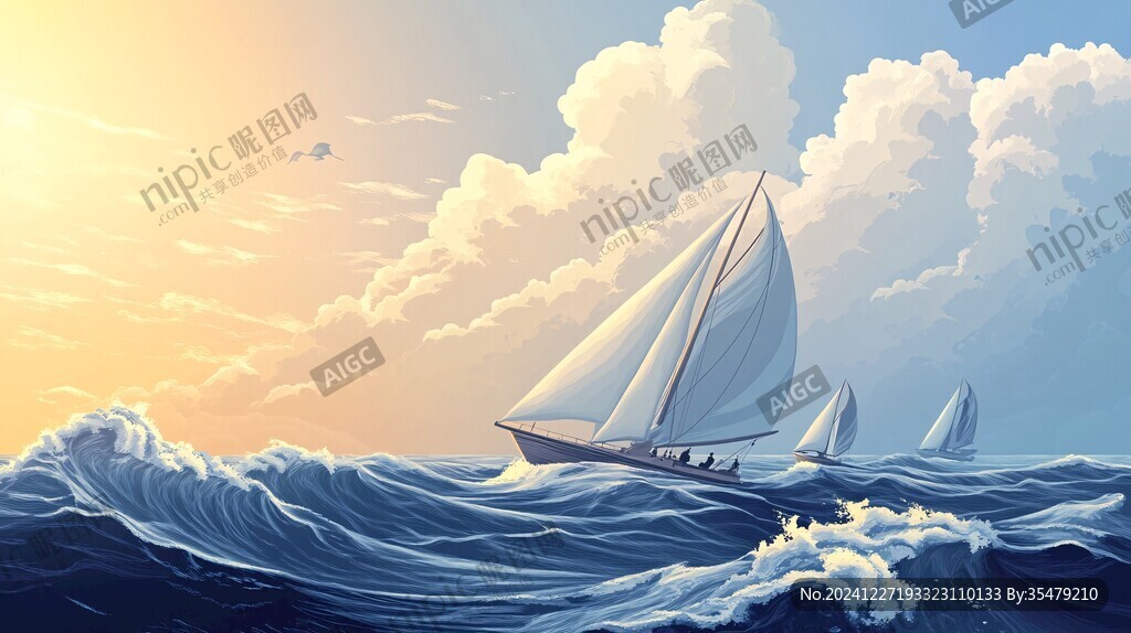 扬帆启航高清画