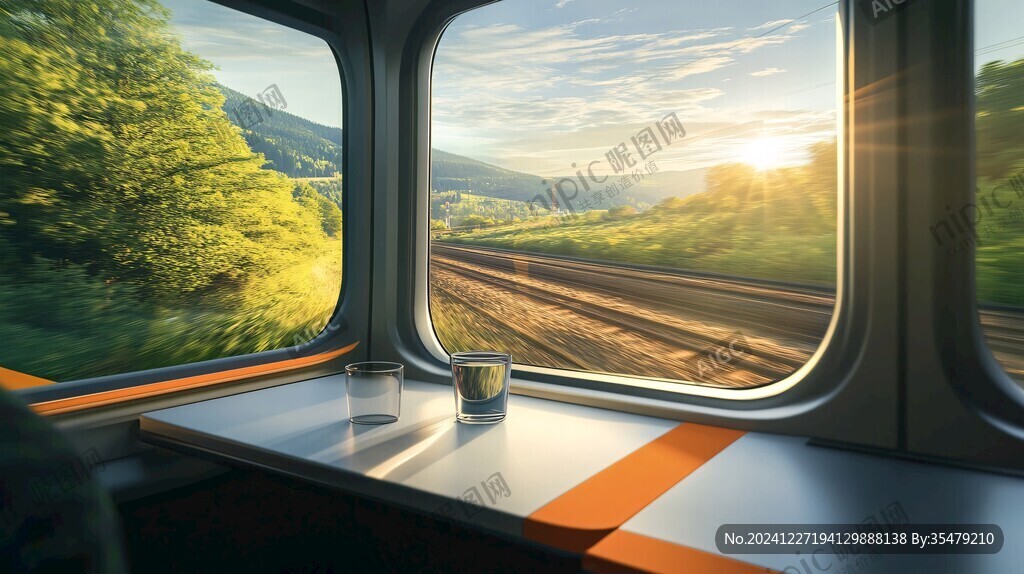 火车旅途风光