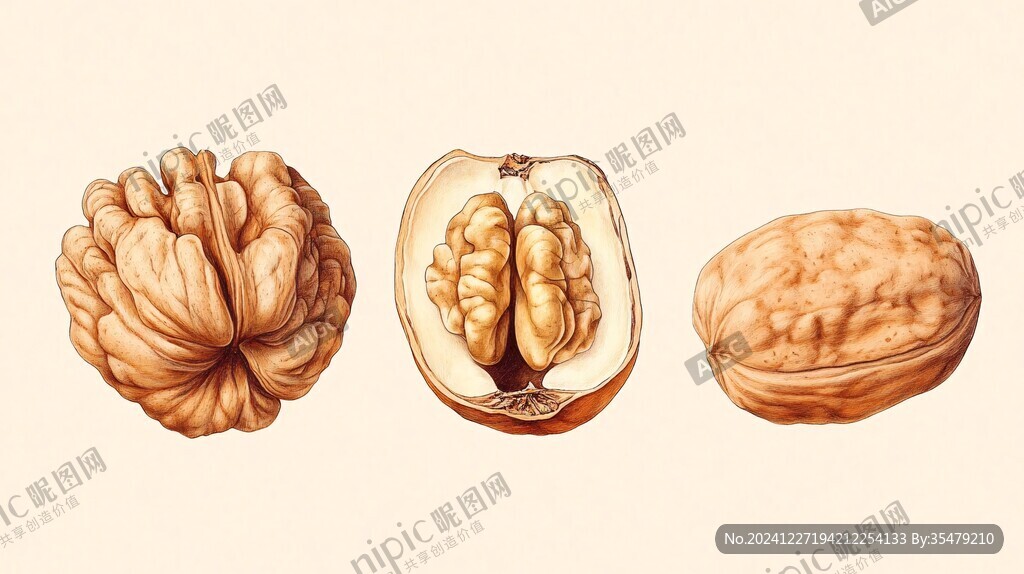 核桃插画设计