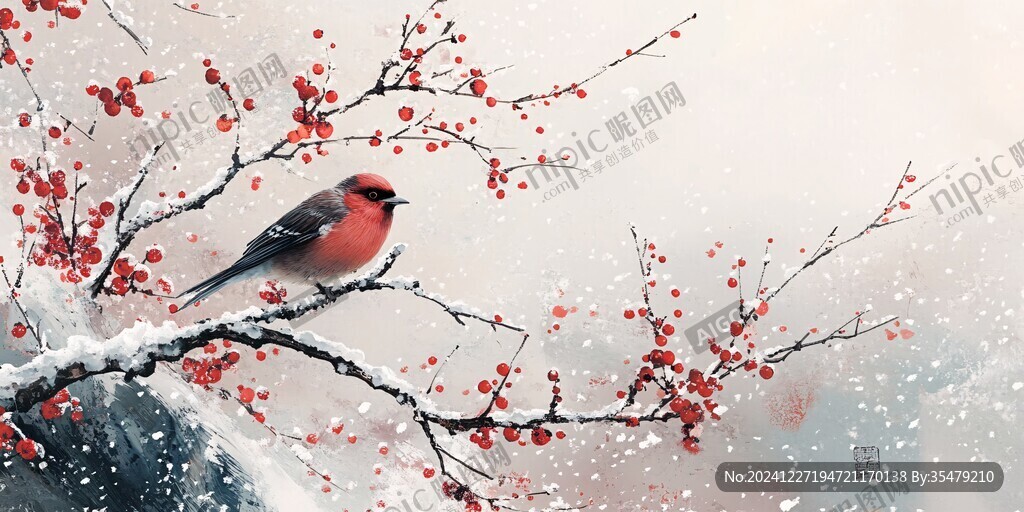 壁纸红腹灰雀