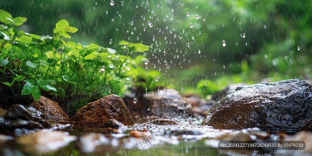 唯美雨景