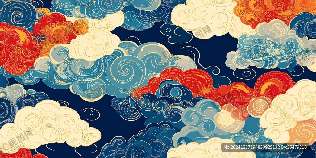 云纹插画
