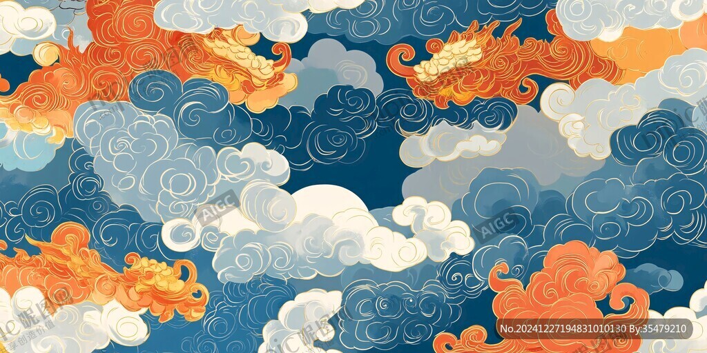 云纹插画