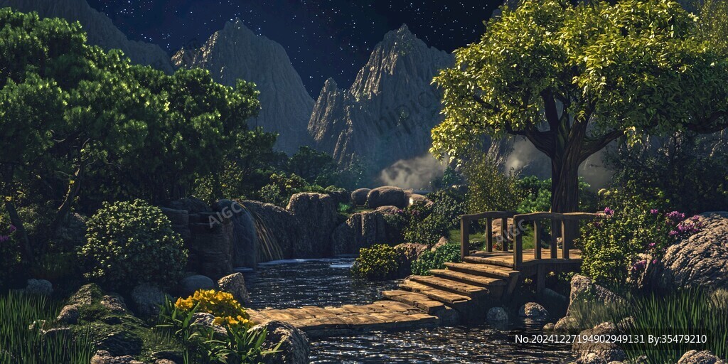 隐居山林场景