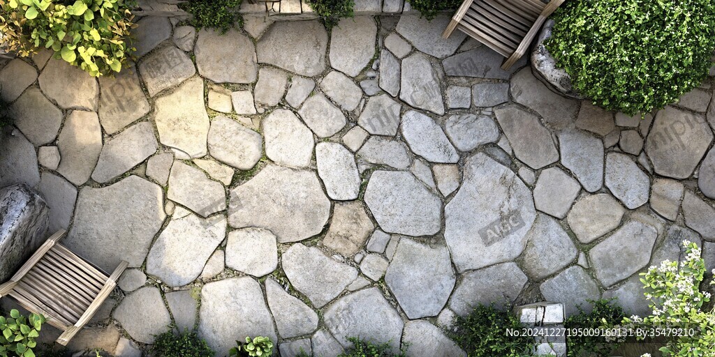 庭院石纹