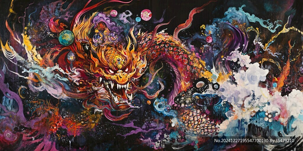 龙年横版插画