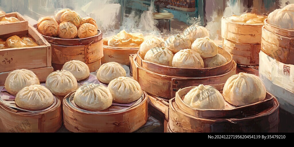 美食街小笼包