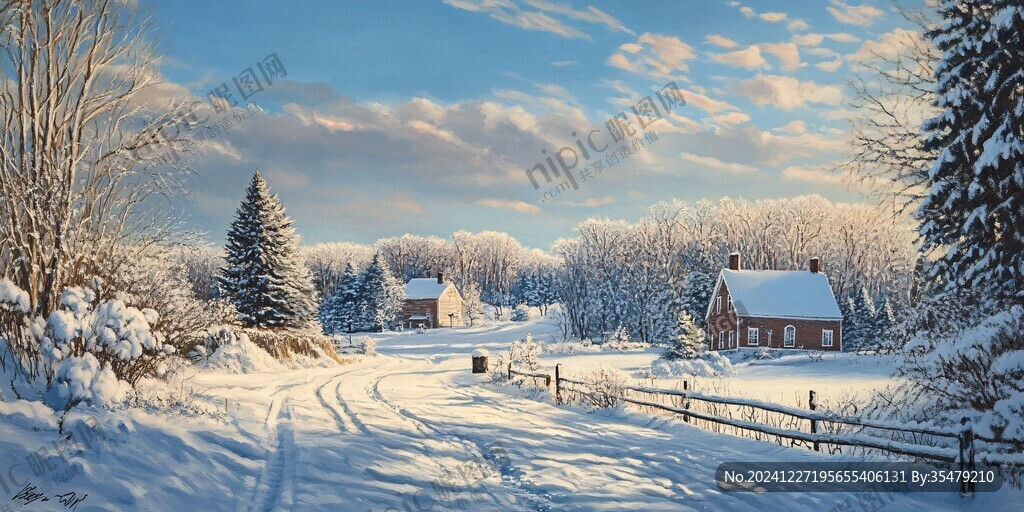 高清大画幅冬天雪景