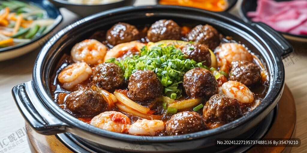 虾丸牛肉丸砂锅
