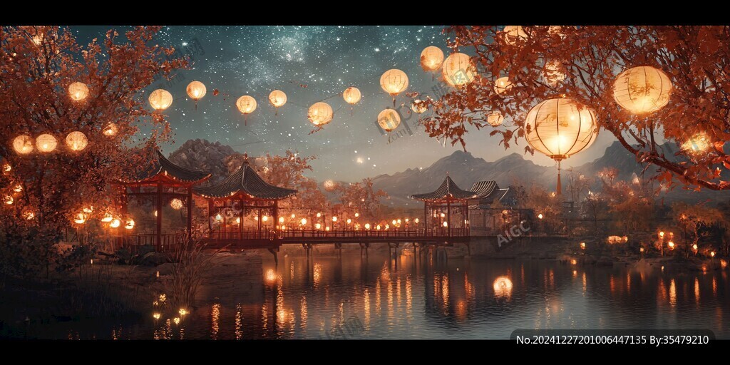 古风夜景