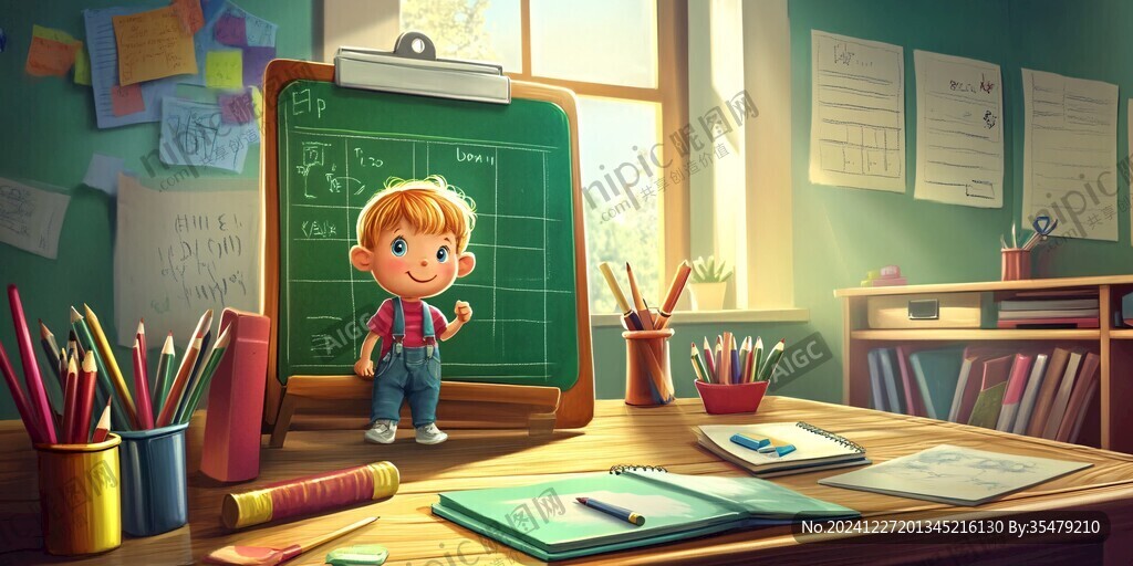 教室插画