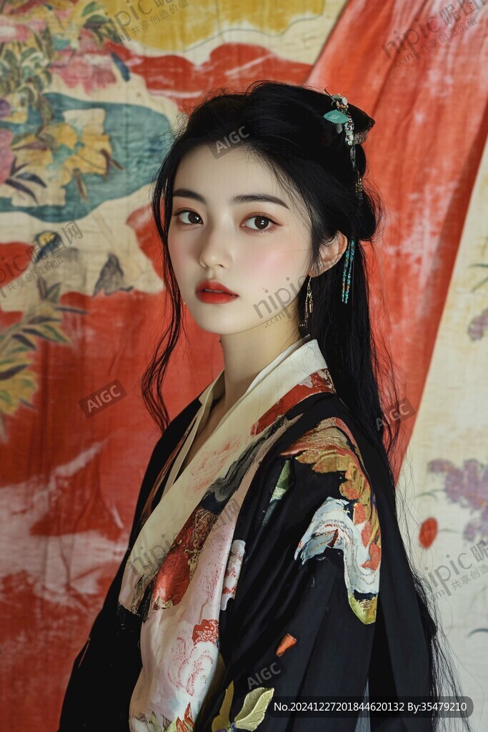 汉服拍照化妆