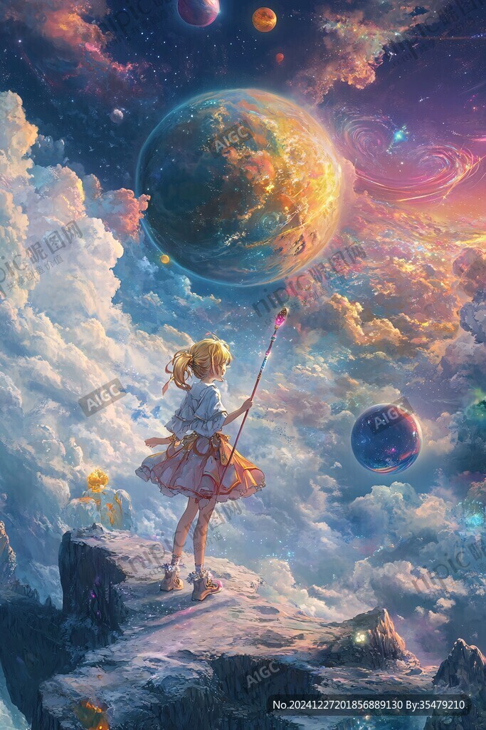 二次元梦幻插画