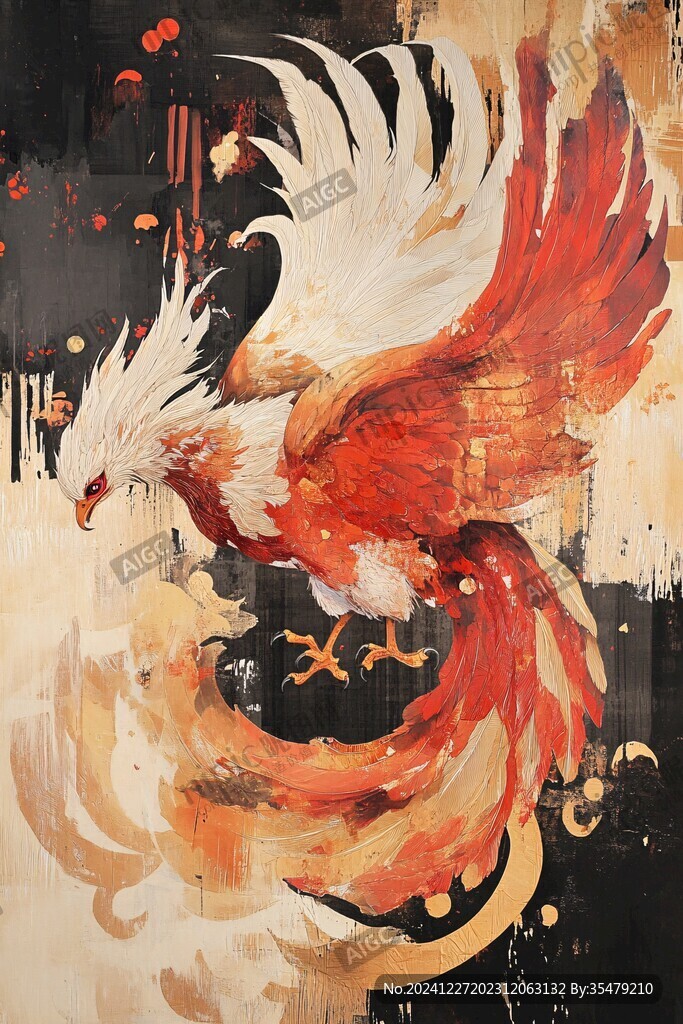 火凤凰插画