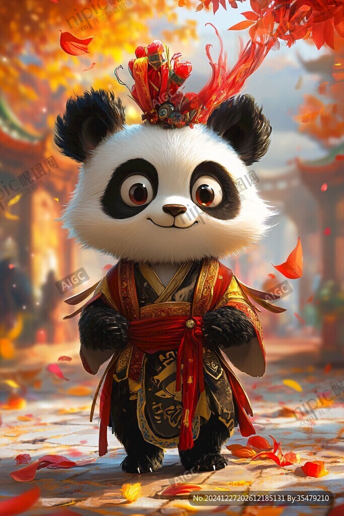 熊猫功夫大侠形像设计