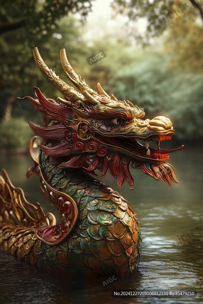 高清龙雕塑