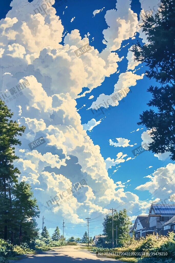 动漫中的白云