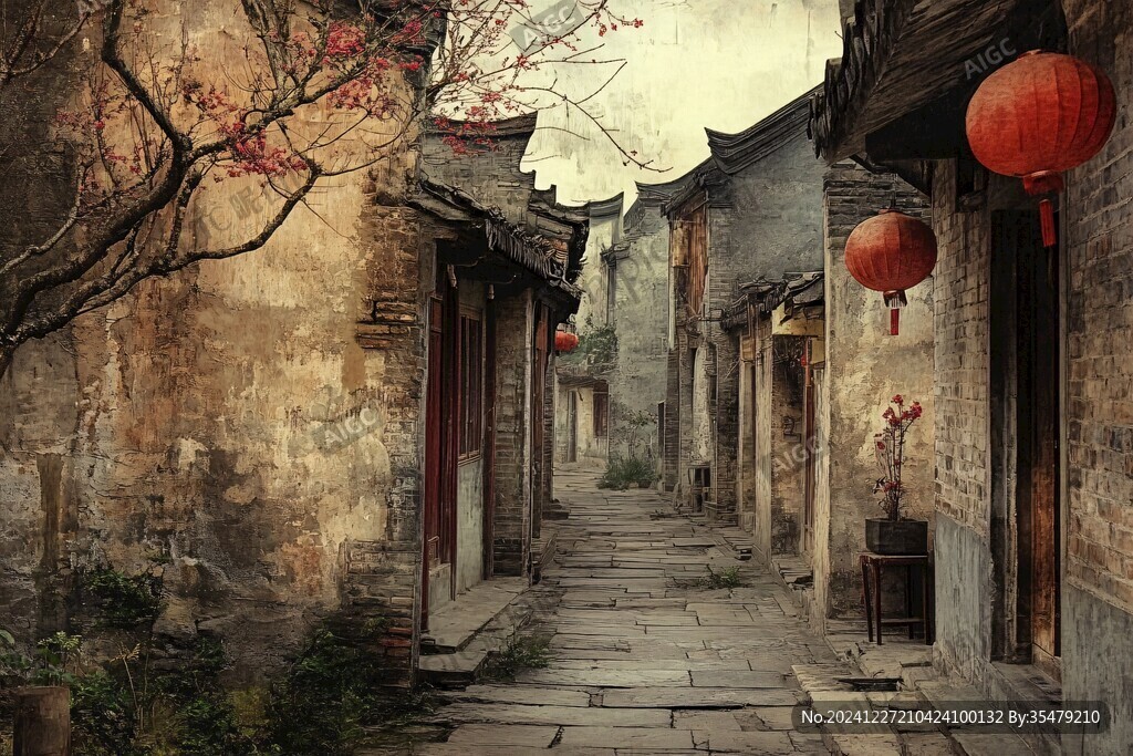 江南小巷场景