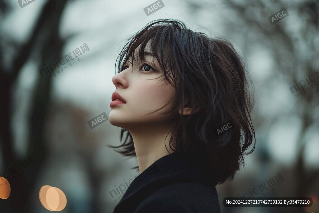 短发少女