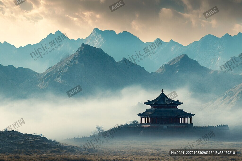 云彩高山古寺