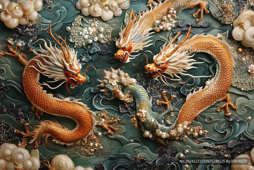 高清浮雕龙