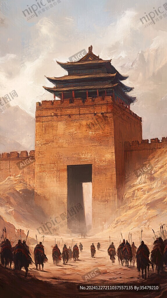 大境门插画