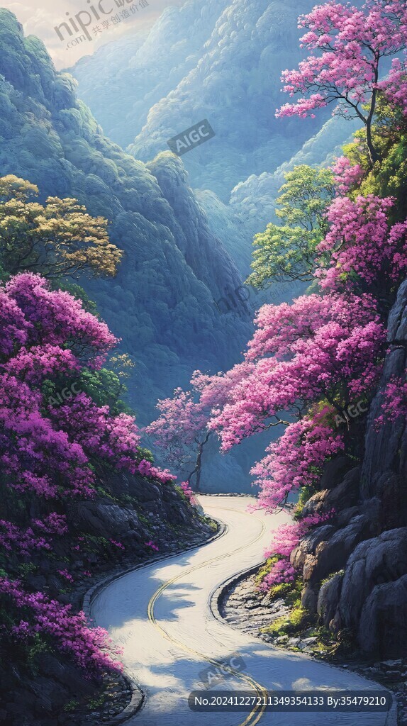 竖版风景画